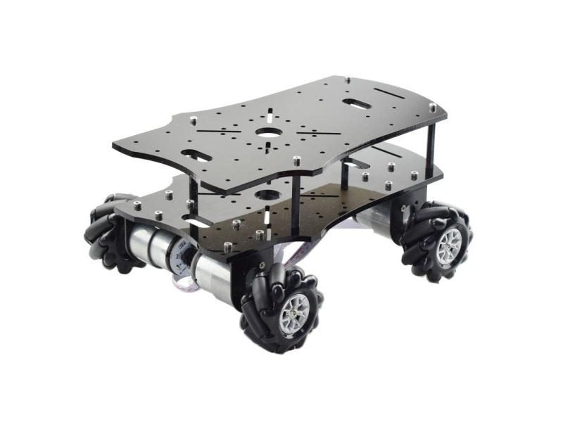 PS2 Handle/Hc-06 RC Control 5KG Load Mecanum Wheel Robot Car Chassis Kit With Carousel 1