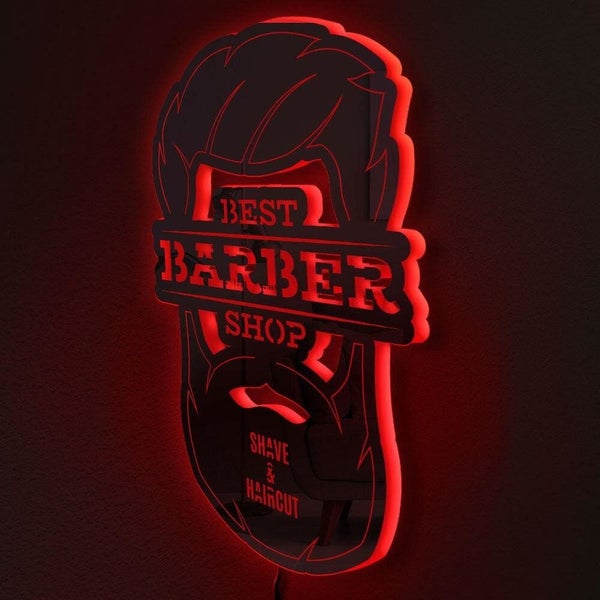 Barber Shop Led Sign Mirror Light62931716777218113