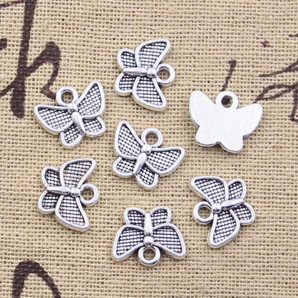 Small Butterfly Charms - 13x11mm - 25pce Carousel 1