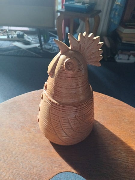 Pottery Lidded Chicken Jar Carousel 2
