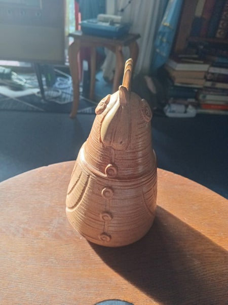 Pottery Lidded Chicken Jar Carousel 1