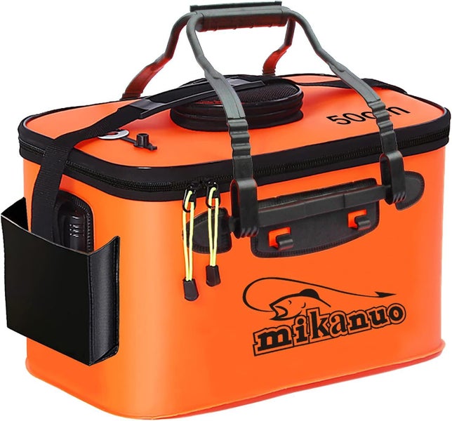 50cm 35L Fishing Bin Live Bait Tank Bucket with Air Pump Carousel 1