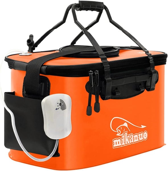 50cm 35L Fishing Bin Live Bait Tank Bucket with Air Pump Carousel 11