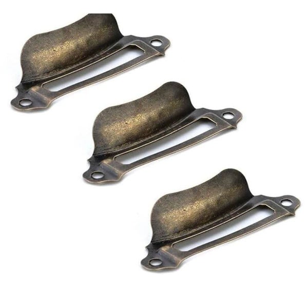 20pcs Antique Box Label Handles Retro Pull Frame Handle Name Card Holder Knob Carousel 1
