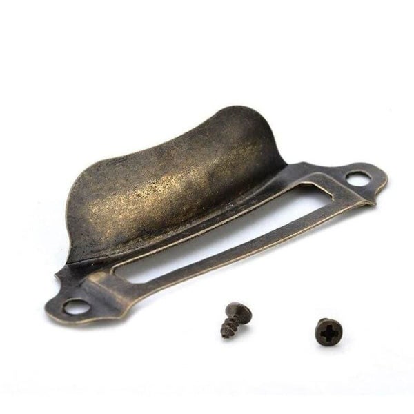 20pcs Antique Box Label Handles Retro Pull Frame Handle Name Card Holder Knob Carousel 2