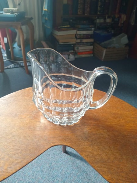 Heavy retro glass pouring Jug Carousel 1
