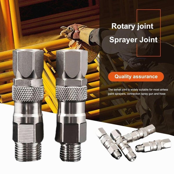 Airless High Pressure Spray Hose Swivel Joint Fit For Paint Sprayer Carousel 2