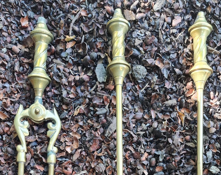 Tools to poke a fire with - who doesn't want to do that? - with Brass fireware! Carousel 1