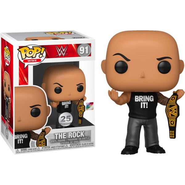 WWE - The Rock w/Championship Belt Metallic Pop! Vinyl Carousel 1