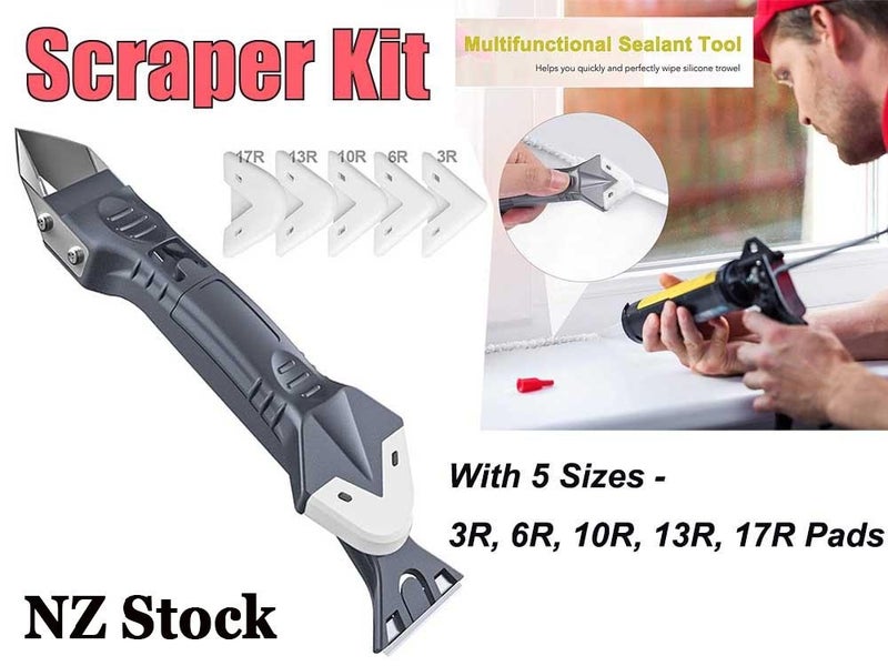 Silicone Sealant Remover Tool Kit Set Scraper Caulking Mould Removal Carousel 1