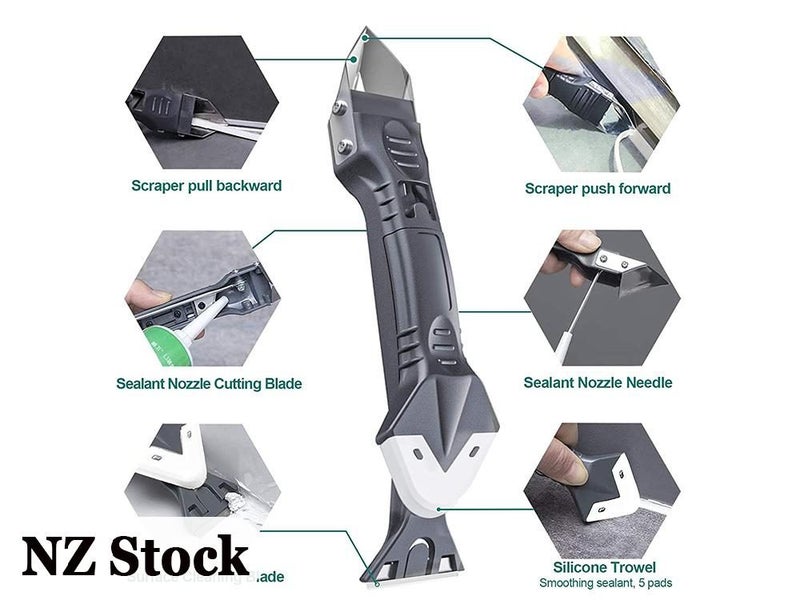 Silicone Sealant Remover Tool Kit Set Scraper Caulking Mould Removal Carousel 2