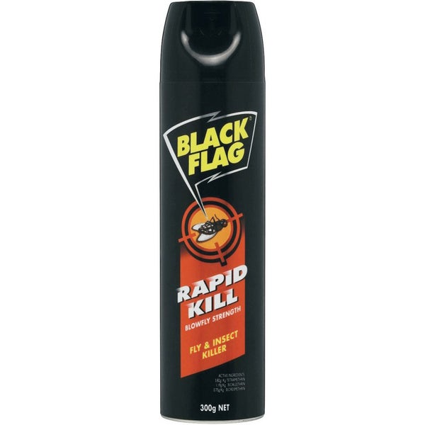 Black Flag Rapid Kill Fly Spray 300g - Carton of 12 Carousel 1