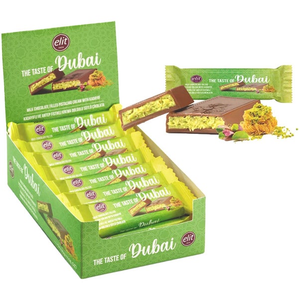 Elit Milk Chocolate with Filled Pistachio 90g - Carton of 12 Carousel 1