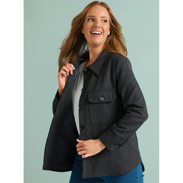 Comfort Winter Jacket - Size M (14-16) - Charcoal629664107330591116