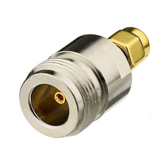 N TYPE FEMALE SOCKET TO SMA MALE PLUG JOINER / CONNECTOR / ADAPTOR SKU# TM0114 Carousel 1