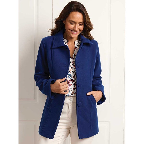 A great staple for your winter wardrobe - Easy Care Coat - Size 16 - Blue Depths Carousel 1