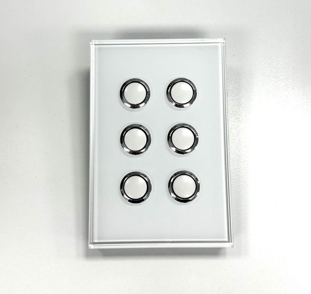 OneTouch Grid Plate and Cover Switch 6-Gang #6 - $1 Reserve (E15 Shelf) Carousel 1