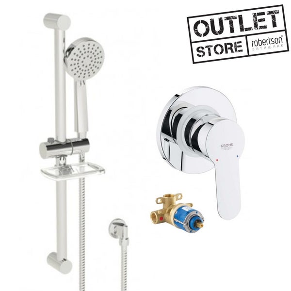 END OF LINE GROHE SHOWER MIXER WITH CURA SLIDE SHOWER DEAL Carousel 1