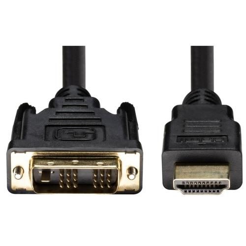 Dynamix C-HDMIDVI-1 1M HDMI Male to DVI-D Male (18+1) Cable Single Link Carousel 1