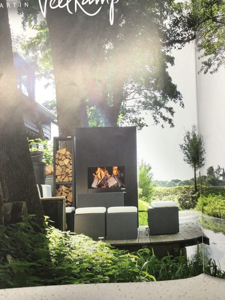 Outdoor stand alone fire place. Carousel 1