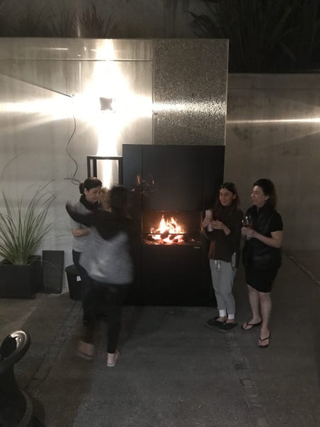 Outdoor stand alone fire place. Carousel 7