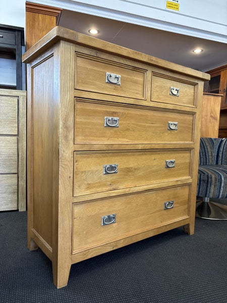 Contemporary White Oak 5Dr Tallboy Carousel 2