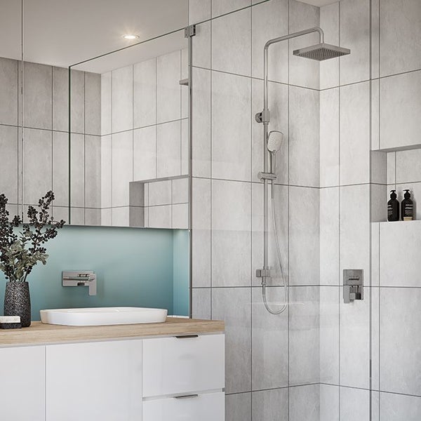 CYGNET COLUMN SHOWER SQUARE 3 FUNCTION CHROME Carousel 2