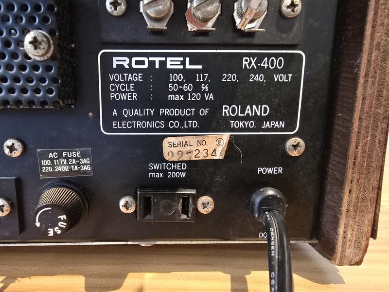 Vintage Rotel RX-400 Stereo Receiver Carousel 16