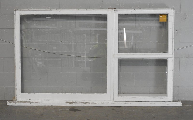 Wooden Double Awning Window With Picture Window H1282 x W2105 NL15363 Carousel 1