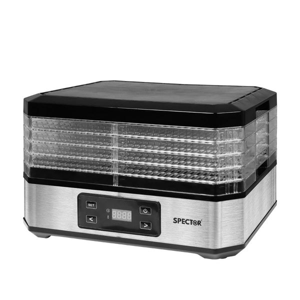 Spector Food Dehydrators Stainless Steel Beef Jerky Maker Fruit Dryer 5Trays LCD Carousel 1