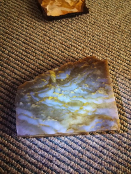 Picture Agate NZ carving slab Stunning pattern UV Reactive Tiki slab Carousel 2