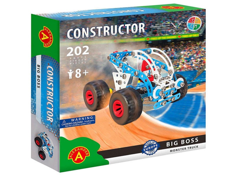 Constructor: Big Boss Truck Model Toy, 202 Piece by - Carousel 1
