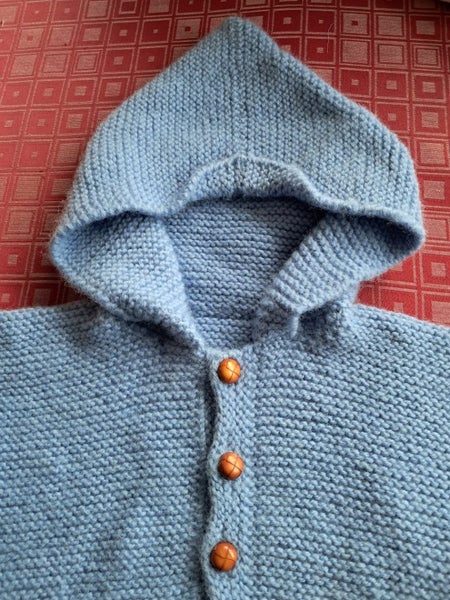 Hand Knitted Thick 100% Wool Jacket Age 2 - 3 years Carousel 2
