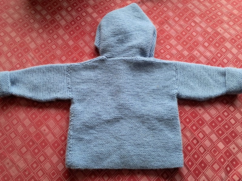 Hand Knitted Thick 100% Wool Jacket Age 2 - 3 years Carousel 3