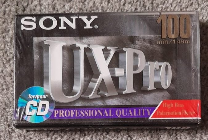 It's a Pro! Sony UX-Pro 100 min (Type II) Blank Audio Cassette Tape (new/sealed) Carousel 1