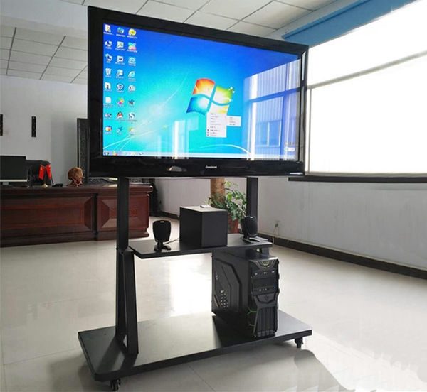 Mobile TV Bracket Stand / Cart / Trolley 32" - 85" TV Stand With Wheels Carousel 1