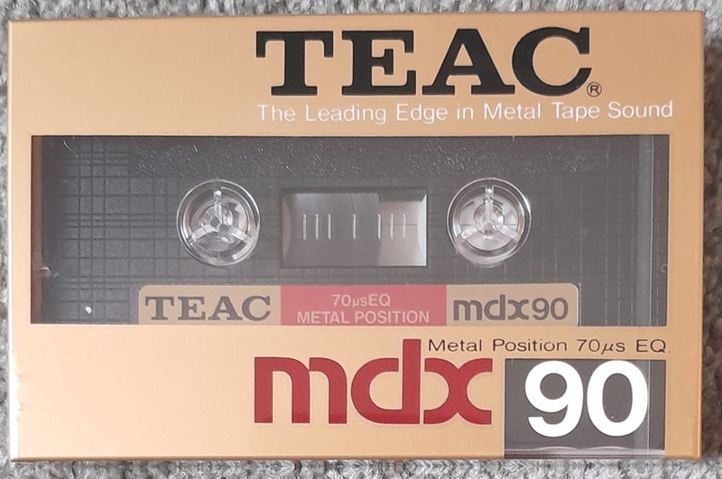 TEAC MDX-90 Type IV Blank Audio Cassette Tape (Japan new/sealed) Carousel 1