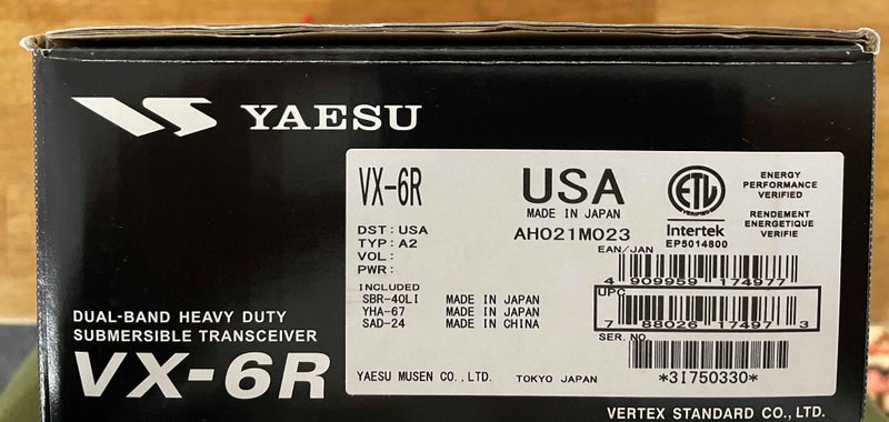 Yaesu VX-6R Dual Band Handheld Transceiver + Extras Carousel 2