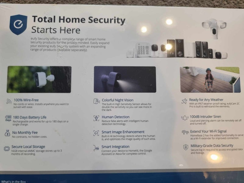 Eufy Security Cam 2C Pro Batt 2k Homebase 2 + D-Link 4G Wi-Fi HotSpot Carousel 2