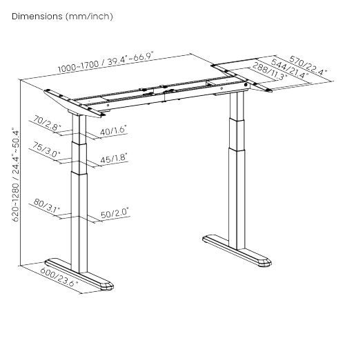 BRATECK Pro Smart Dual-Motor Sit Stand Desk with Intelligent APP Control. Progra Carousel 2