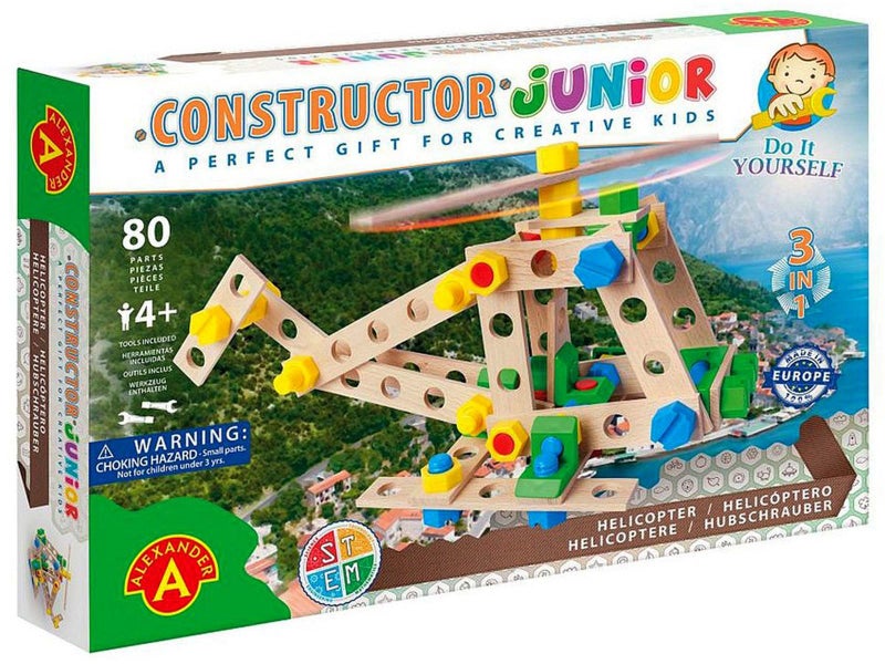 Constructor: Junior Helicopter Model Toy, 80 Piece by - Carousel 1