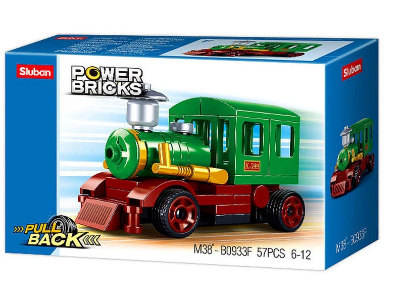 Sluban Power Bricks Pull Back Train Carousel 1