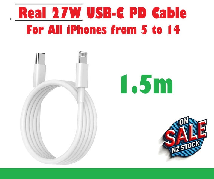 iPhone 5c 27W PD Fast Charging Cable iPhone 5c Charger Carousel 1