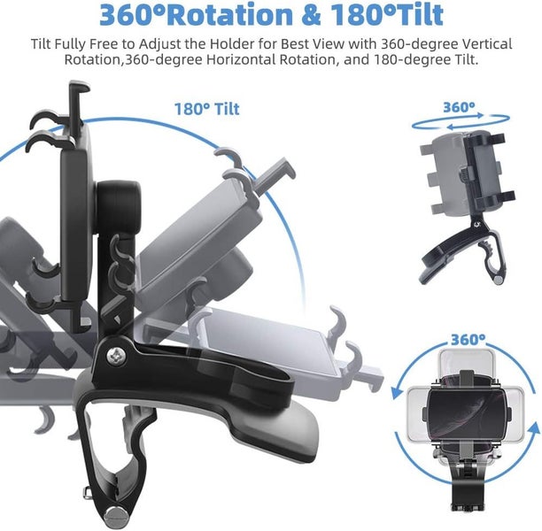 NZ Stock Dashboard Phone Holder 360° Rotatable Vehicle Mount for Navigation Carousel 2