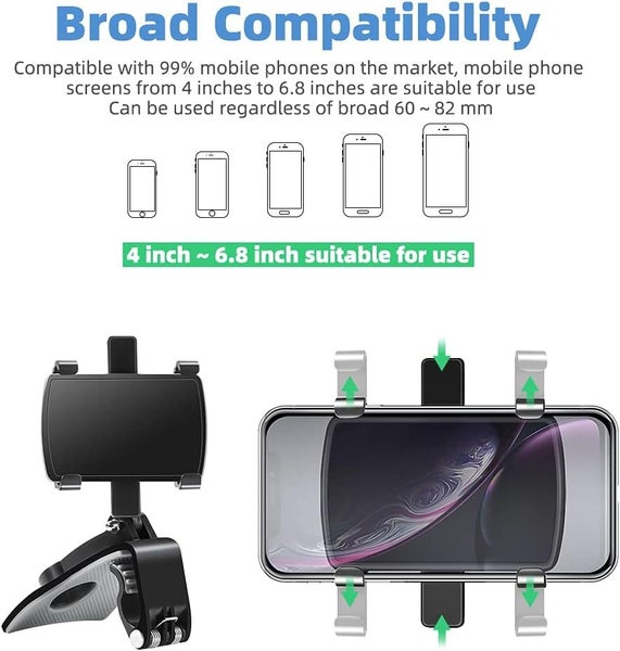 NZ Stock Dashboard Phone Holder 360° Rotatable Vehicle Mount for Navigation63617134201986112