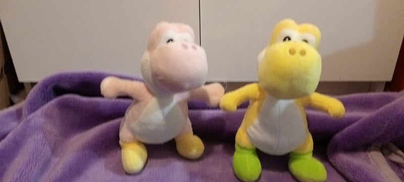 Yoshi Soft Toys x2 from Super Mario Carousel 1