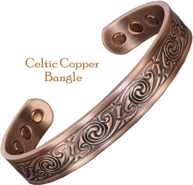 Copper Magnetic Bracelet Pain Relief Healing Celtic Bracelet - Spiral Knot (SLK) Carousel 2