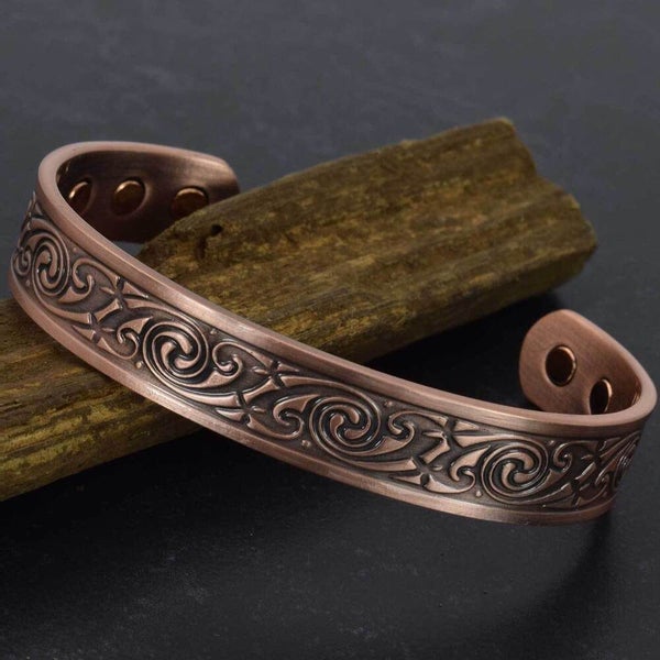 Copper Magnetic Bracelet Pain Relief Healing Celtic Bracelet - Spiral Knot (SLK) Carousel 5