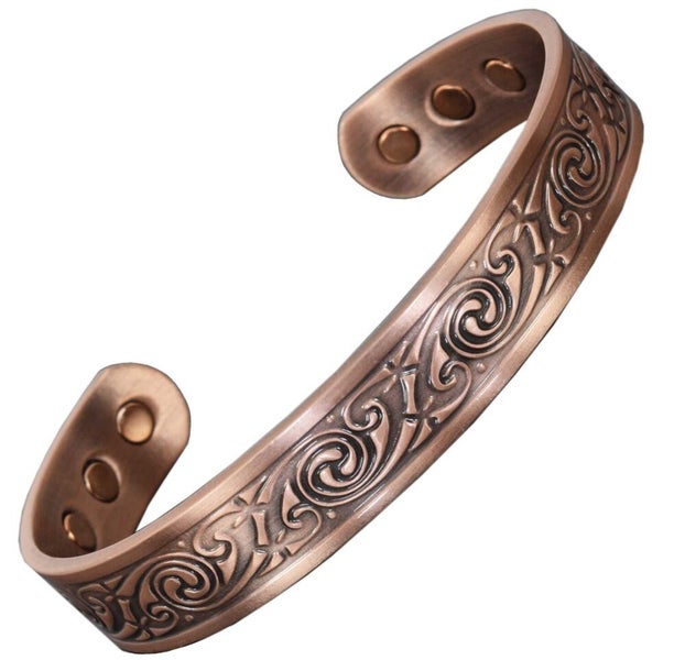 Healing Copper Bracelet Unisex Arthritis Joint Pain Relief Celtic Bangle (SLK) Carousel 2
