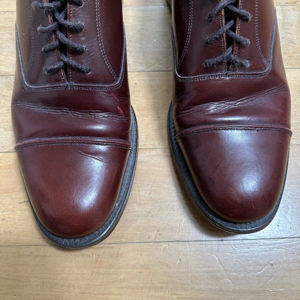 Vintage Clarks Super Welt England Made Oxford Leather Dress Shoes Carousel 2